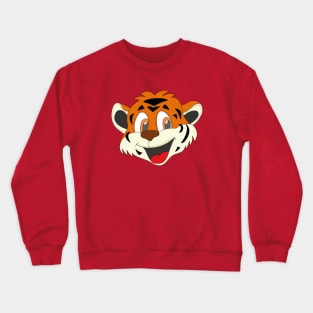 Smiling Tiger Funny Cute Gift Crewneck Sweatshirt